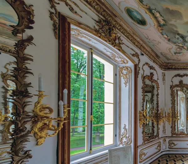 Pavillon Der Eremitage Innenraum Zarskoje Selo Puschkin Petersburg Russland Den — Stockfoto