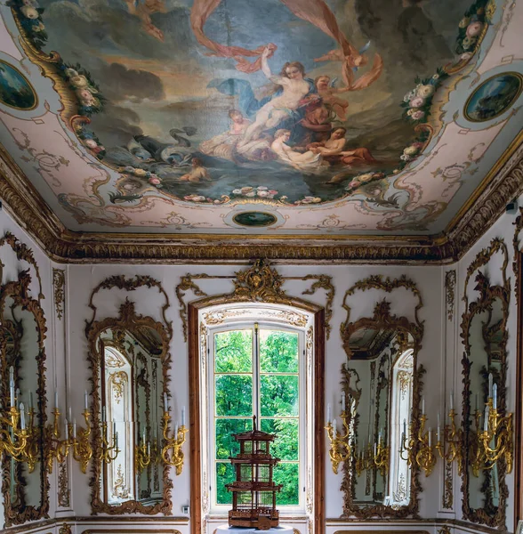 Pabellón Ermita Salón Ceremonial Interior Tsarskoye Selo Pushkin San Petersburgo — Foto de Stock