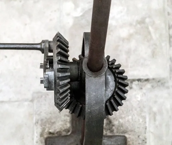 Mechanisme Detail Tandwielen Oude Industriële Machines — Stockfoto