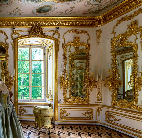 Hermitage Pavilion Interior Ceremony Hall Tsarskoye Selo Pushkin 圣彼得堡 Russia 免版税图库照片