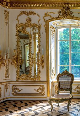 Hermitage Pavyonu İçişleri Tören Salonu, Tsarskoye Selo Puşkin. St. Petersburg 'da. RUSSIA, 3 Haziran 2014