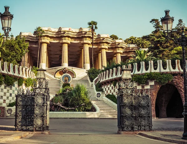 Park Güell in Barcelona. Katalonien, Spanien — Stockfoto