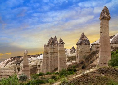 Dağ manzarası Göreme Kapadokya Türkiye