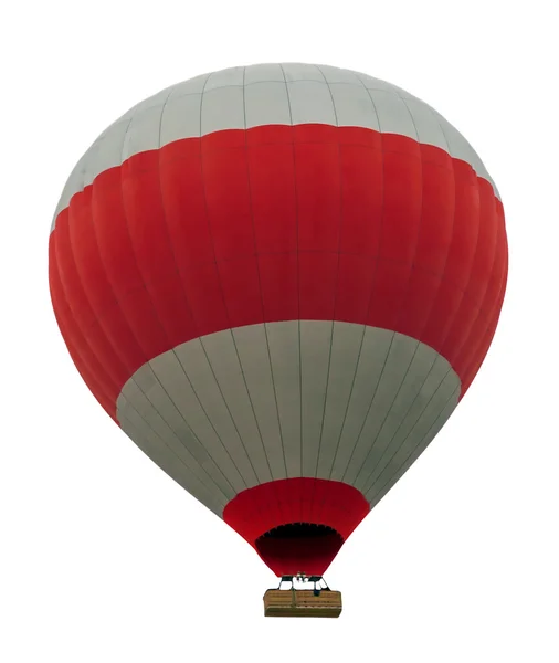 白地に隔離された熱気球 — ストック写真