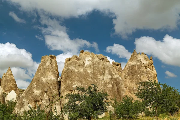 Turcja. Muzeum pod otwartym niebem, park narodowy Göreme. — Zdjęcie stockowe