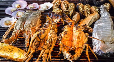 ıstakoz seashell et Barbekü Izgara