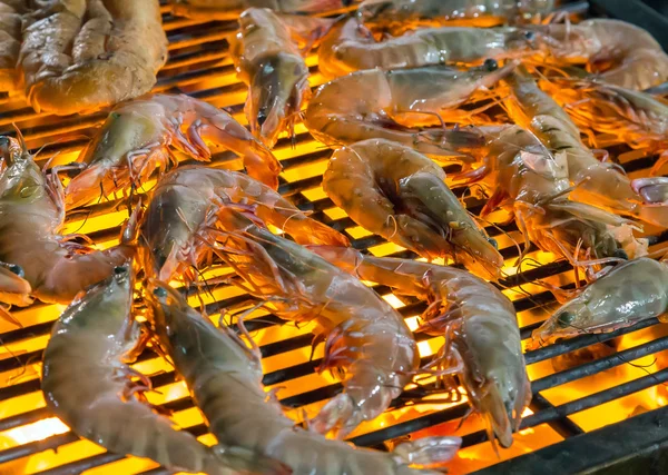 Grilled shrimp seafood. — Stock Photo, Image