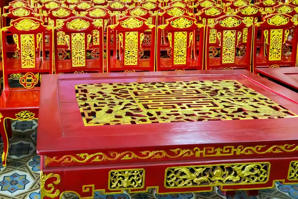 Πίνακα καρέκλα ναός Ασία — Φωτογραφία Αρχείου
