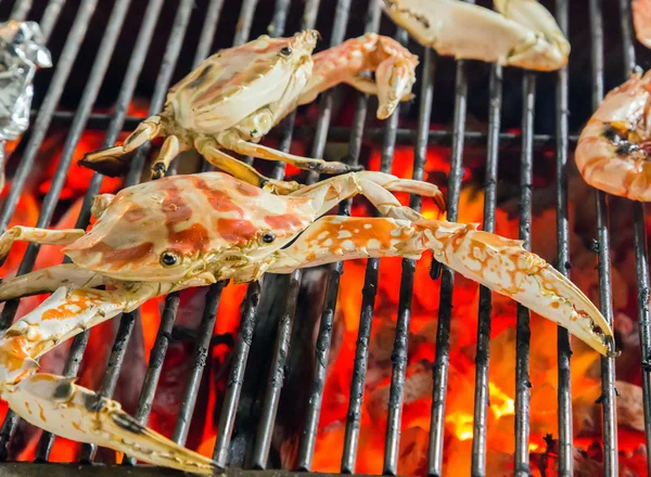 Grill läckra grillade skaldjur — Stockfoto