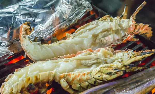 바베 큐 그릴 요리 해산물. — 스톡 사진