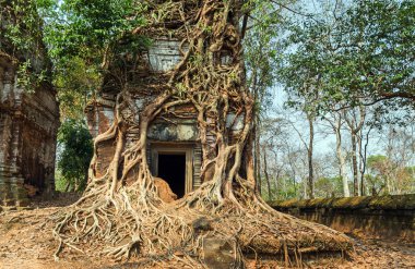 Ancient temple Koh Ke, Cambodia clipart
