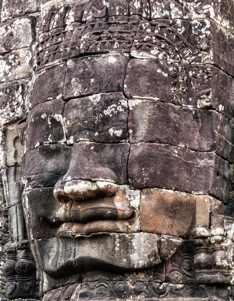 Gezicht Bayon tempel, Angkor, Cambodja — Stockfoto