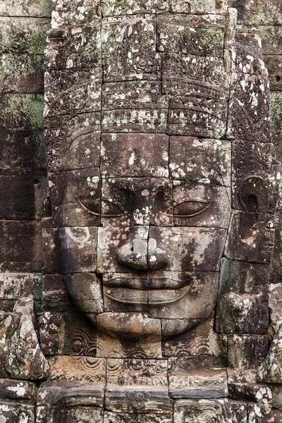 Лицо храм Байон, Ангкор, Камбоджа — стоковое фото