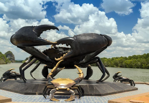 Statue crabs in Krabi — Stock Photo, Image