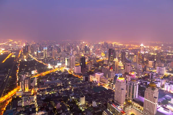 Bangkok Stadt in der Nacht — Stockfoto