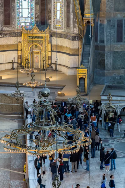 Wnętrze świątyni hagia sophia, — Zdjęcie stockowe