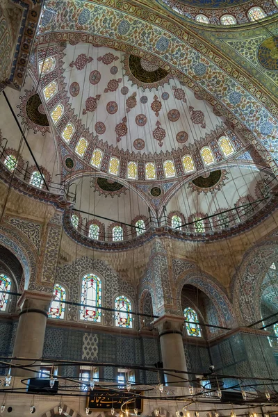 Interior of the Blue Mosque, — Stock Photo, Image