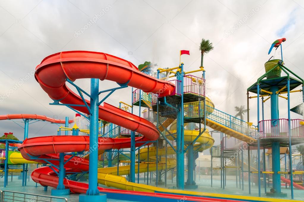 Children Aquapark sliders