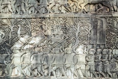 Kısma üzerinde duvar, Angkor, Kamboçya