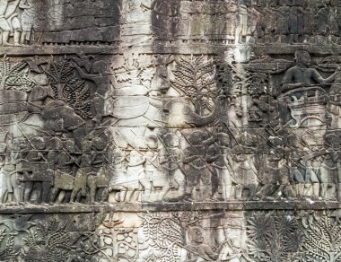 Kısma üzerinde duvar, Angkor, Kamboçya