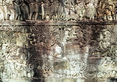 Kısma üzerinde duvar, Angkor, Kamboçya