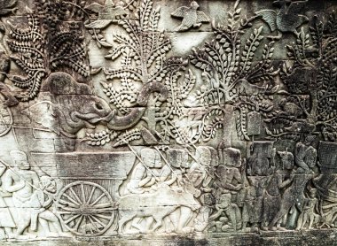 Kısma üzerinde duvar, Angkor, Kamboçya