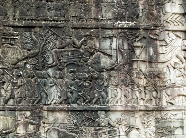 Kısma üzerinde duvar, Angkor, Kamboçya