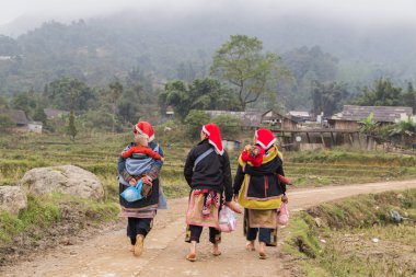 Kadın kırmızı Dao azınlık grubu