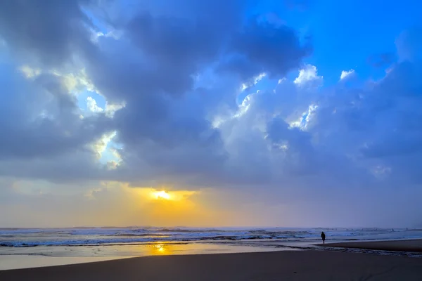 Tramonto cielo sfondo, — Foto Stock