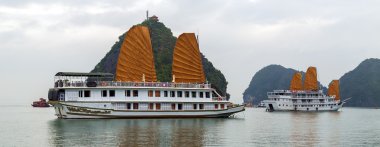 Ha Long Bay, Vietnam junks.