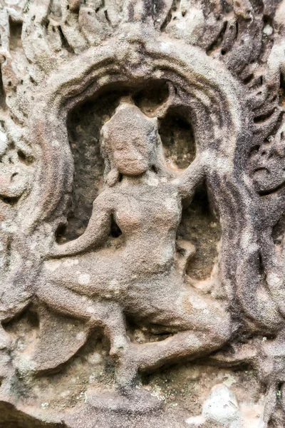 Apsara Templo de Bayon, Angkor, Camboya —  Fotos de Stock