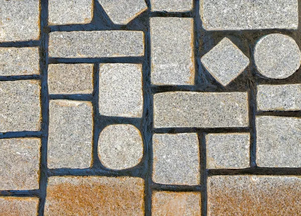 Muur geometrie steen — Stockfoto