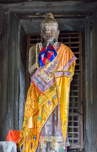 Skulptur Buddha smiley — Stockfoto