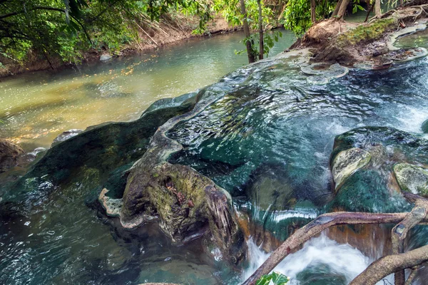 Hot springs pool Krabi — Stock Photo, Image