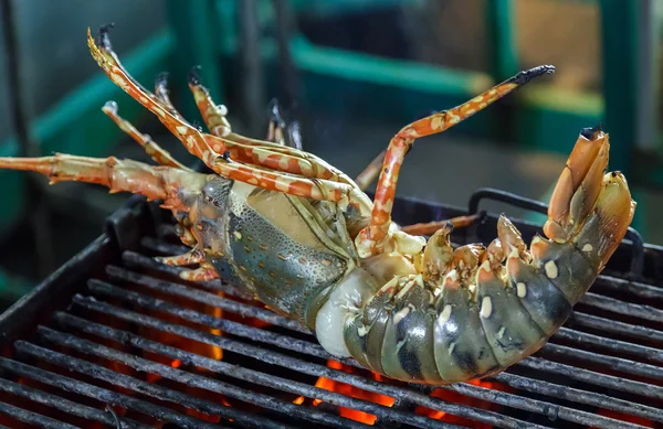 Grill kreeft koken van schaal-en schelpdieren — Stockfoto