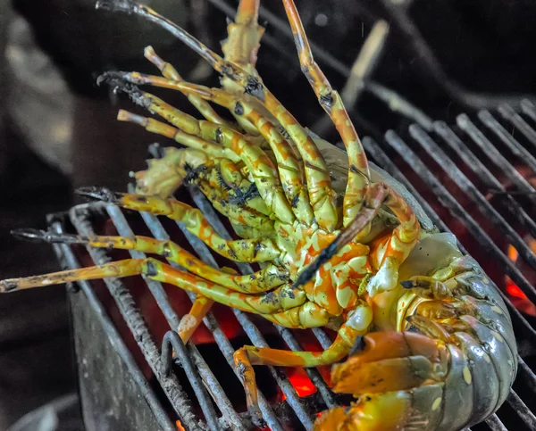 Grill kreeft koken van schaal-en schelpdieren — Stockfoto