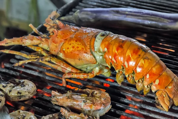 Cozinha de lagosta grelhada — Fotografia de Stock