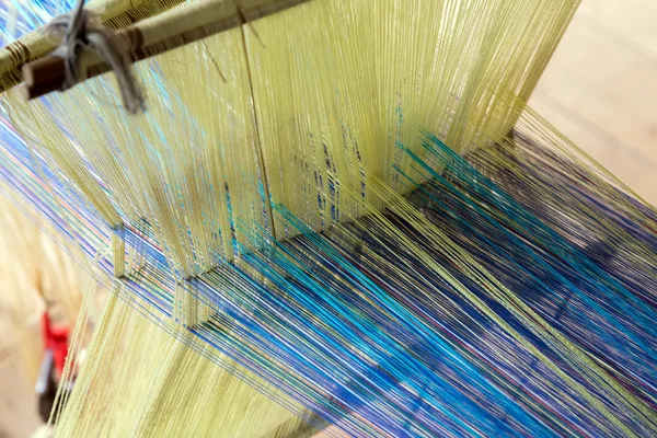 Work homemade loom textile — Stock Photo, Image