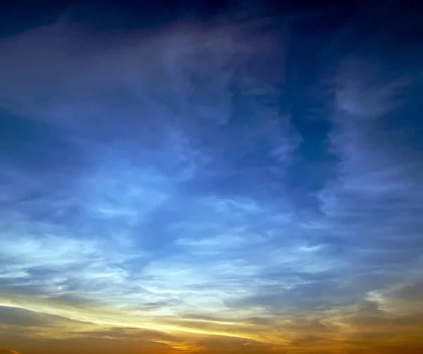 Nube naturale tramonto cielo — Foto Stock