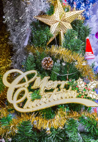 Boże Narodzenie drzewo gwiazda — Zdjęcie stockowe