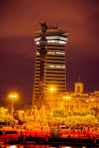 Kolumbusdenkmal barcelona. Katalonien, Spanien. — Stockfoto