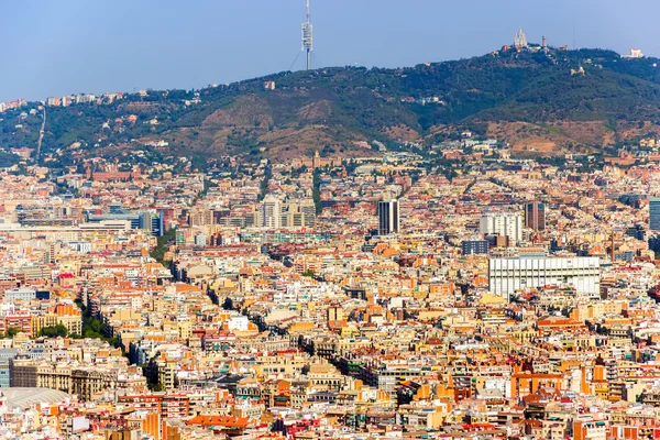 Barcelona Street widok z góry — Zdjęcie stockowe