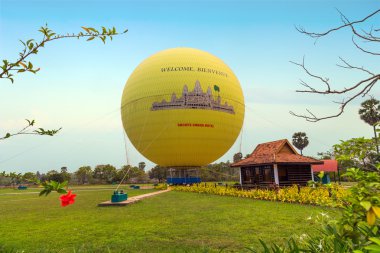 Angkor Hot Air Balloon, Siem Reap. clipart