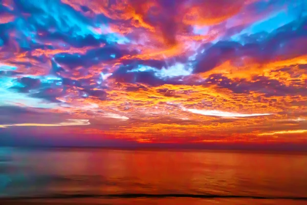 Alba Panorama tropicale mare — Foto Stock