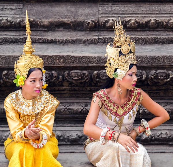 Aspara dancers kampuchea Stock Image