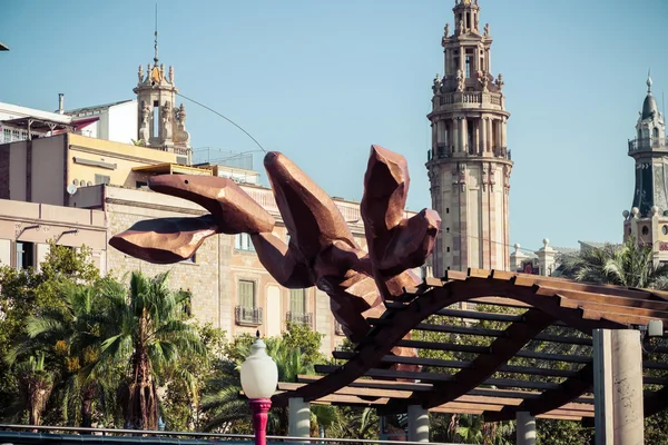 Arkitekturer i Barcelona, Spanien - Stock-foto