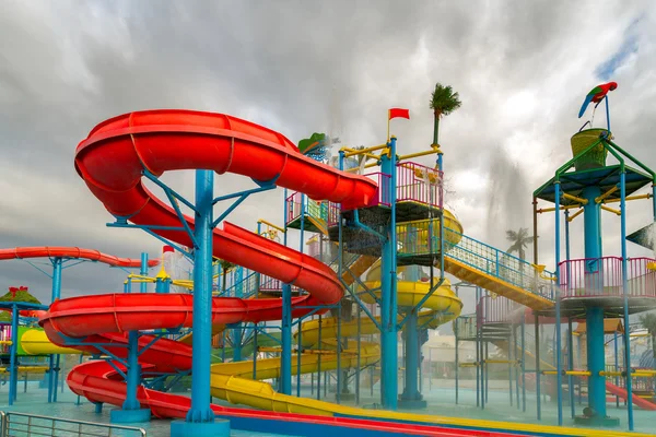 Rurka Waterpark w luksusowy ośrodek — Zdjęcie stockowe