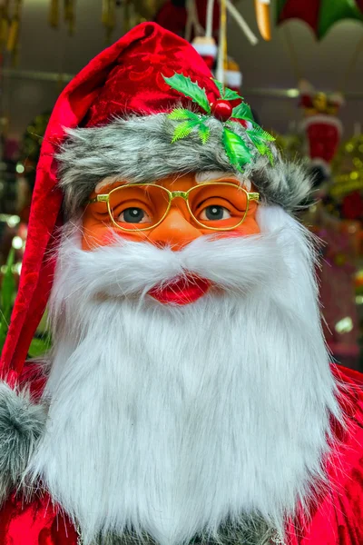 Santa Claus en sombrero rojo —  Fotos de Stock