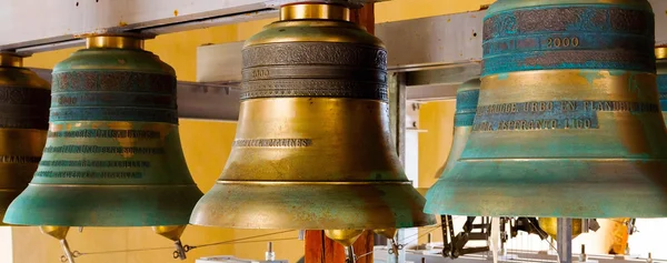 Gold Church bells — Stock Photo, Image