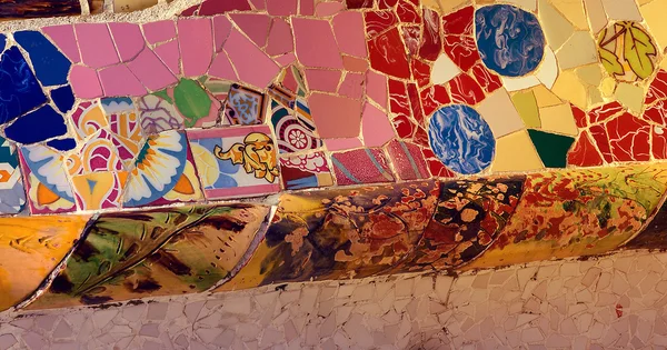 Pokrytí podlahové-mozaiková architektura Barcelona — Stock fotografie